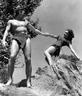 Maureen O'Sullivan & Johnny Weissmuller Tarzan Finds a Son 