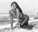 Joan Collins bandeau nombril bikini 1955