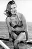 Baqrbara Freking string halter sidetie nombril bikini 1950